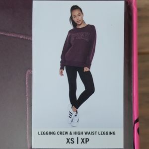 Crew sweater & high waist legging set